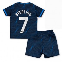 Camisa de Futebol Chelsea Raheem Sterling #7 Equipamento Secundário Infantil 2023-24 Manga Curta (+ Calças curtas)
